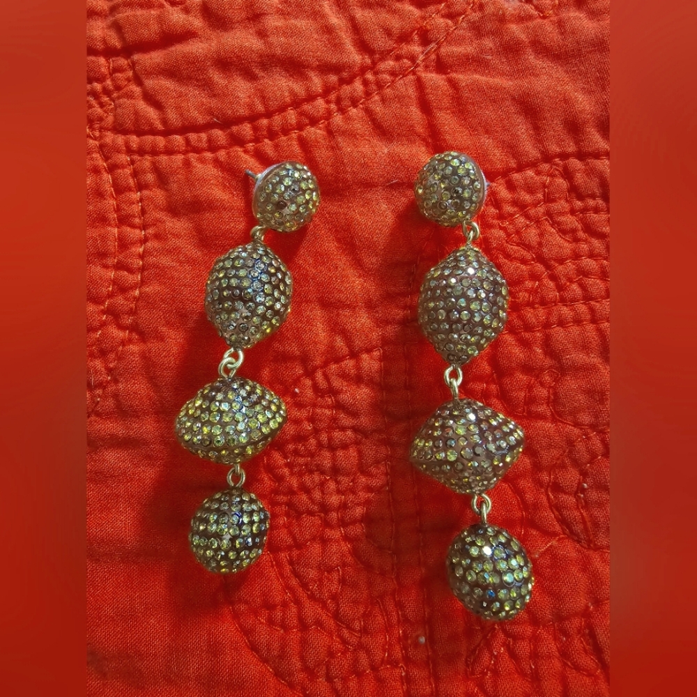 Jcrew sparkly dangle earrings